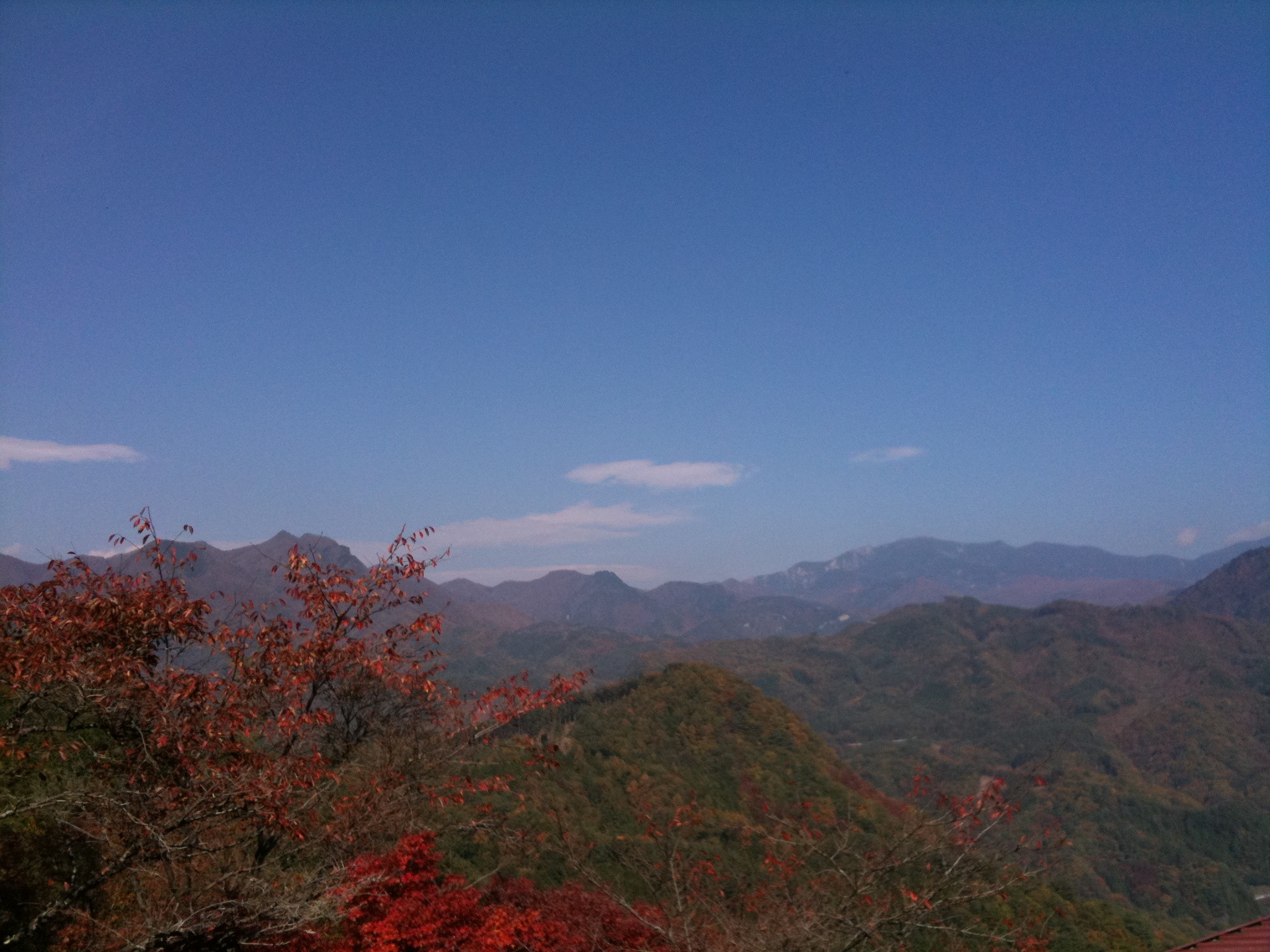 ロープウェイの山頂から